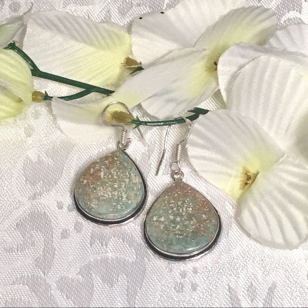 Amonizite Natural Gemstone Earrings